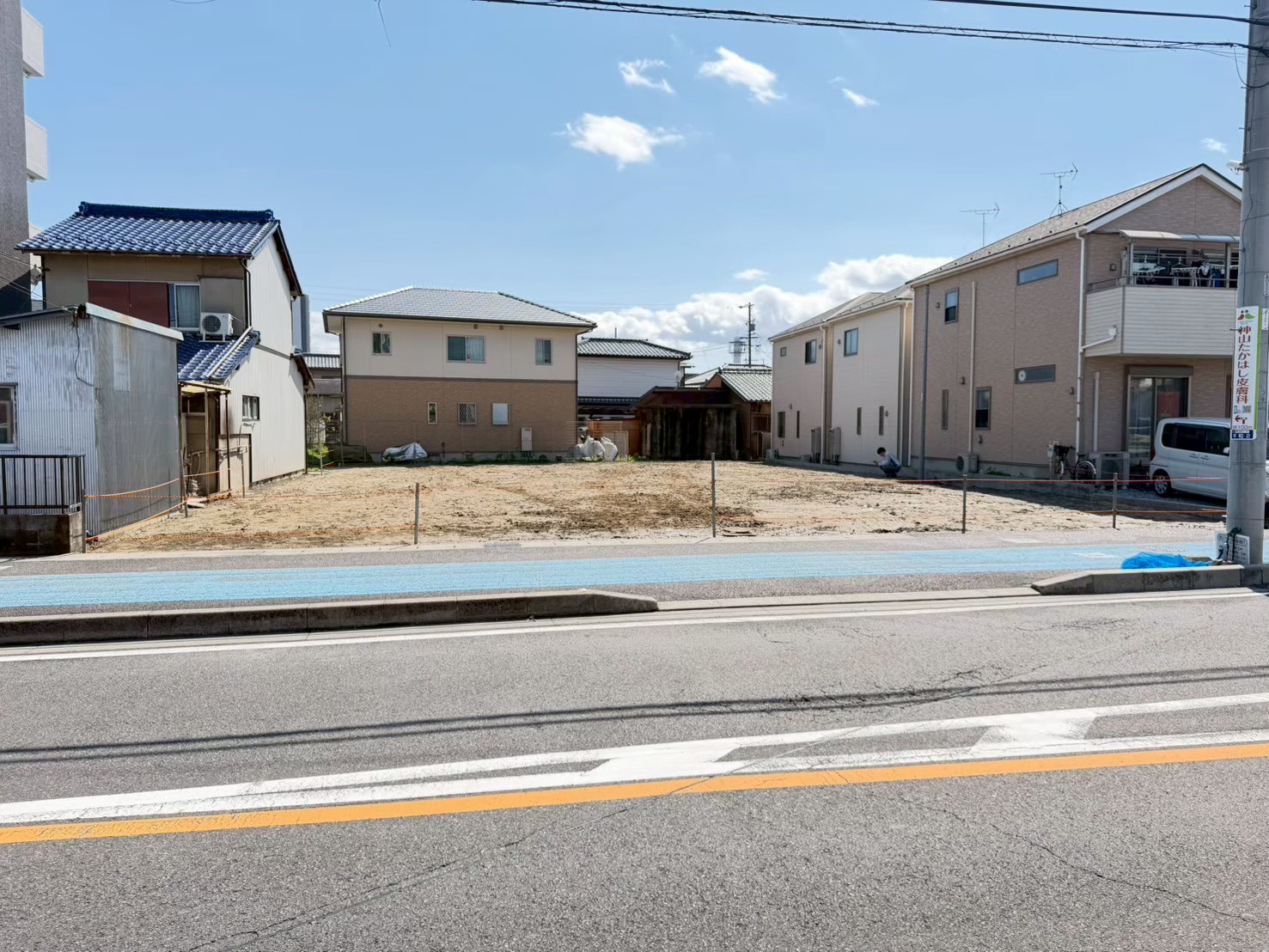 一宮市の鉄骨造建物の解体工事完了後の敷地