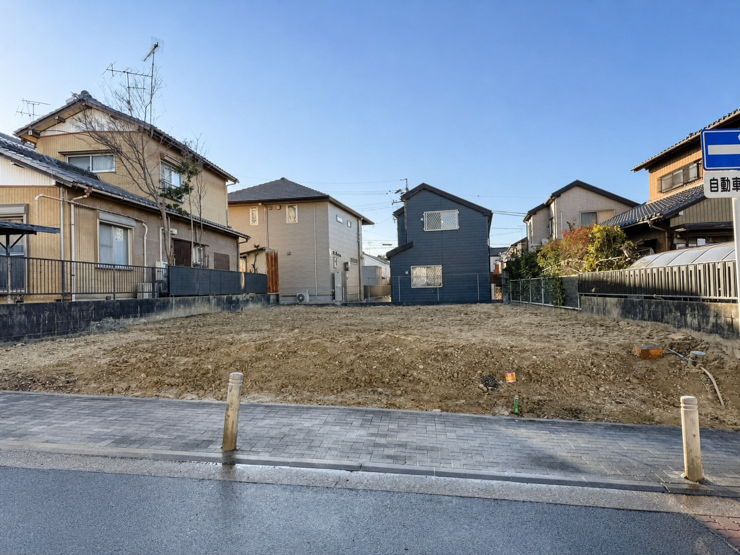 名古屋市天白区の軽量鉄骨造建物の解体工事完了後の敷地